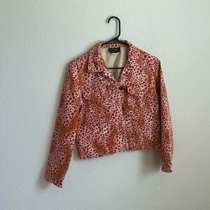 David Paul New York, PP, Brick Multi, Animal Spot Denim Jacket